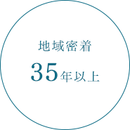 地域密着35年以上